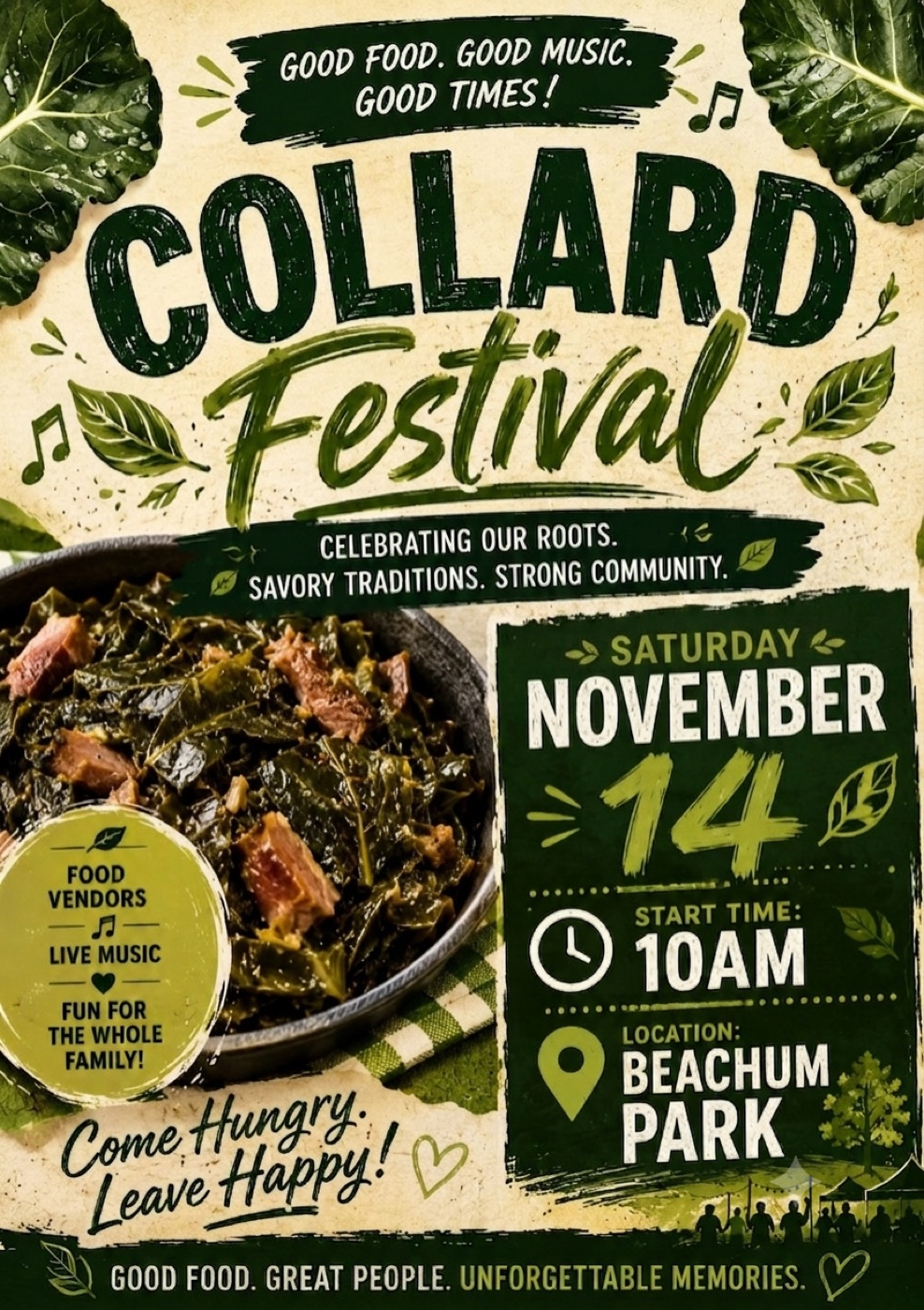 Maxton Collard Festival flyer