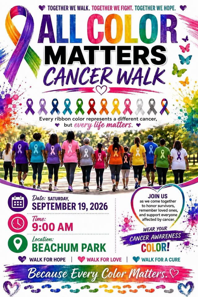 Community Cancer Walk flyer