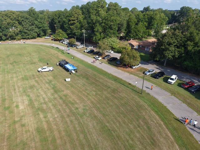 Beacham Park from above, the morning of the walk