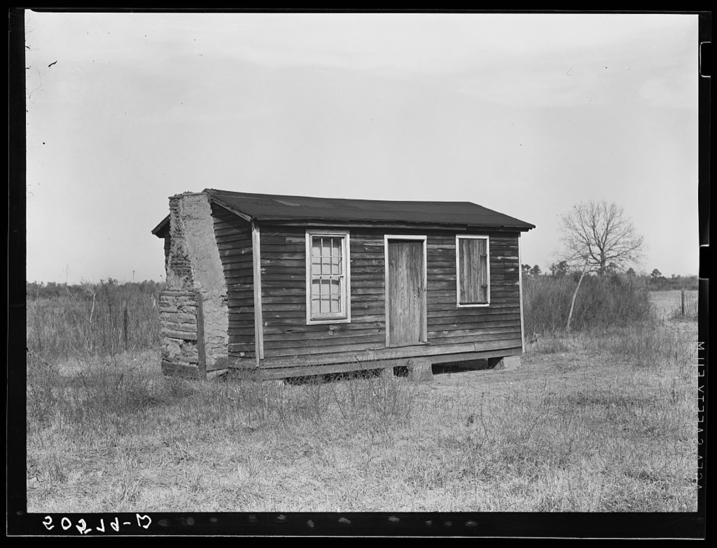 The home of a Lumbee family not yet resettled at Pembroke Farms