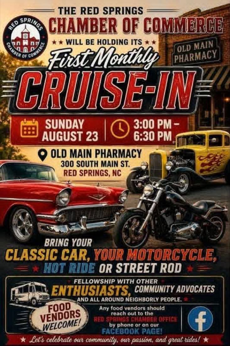 Red Springs Cruise-In flyer