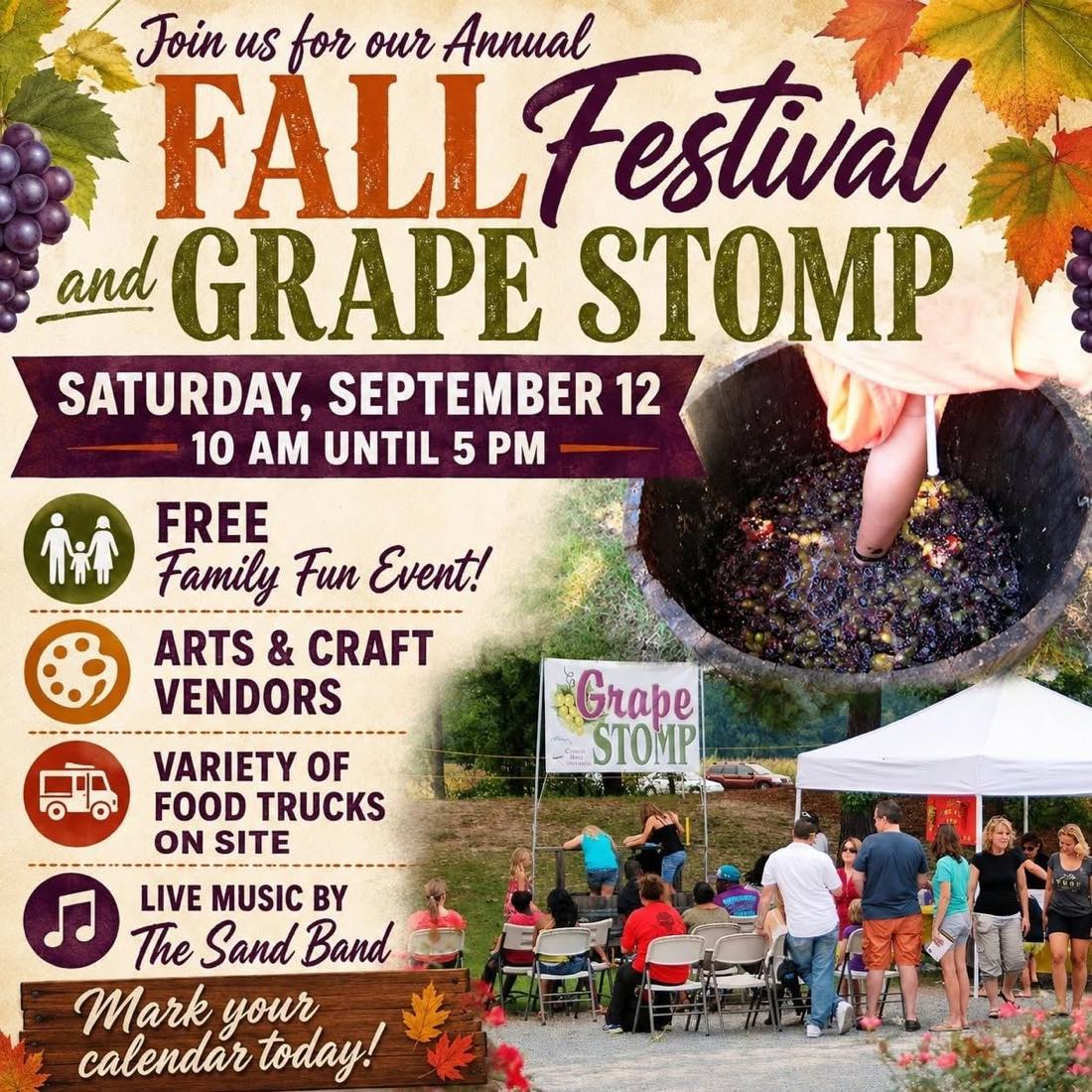 Fall Festival & Grape Stomp flyer
