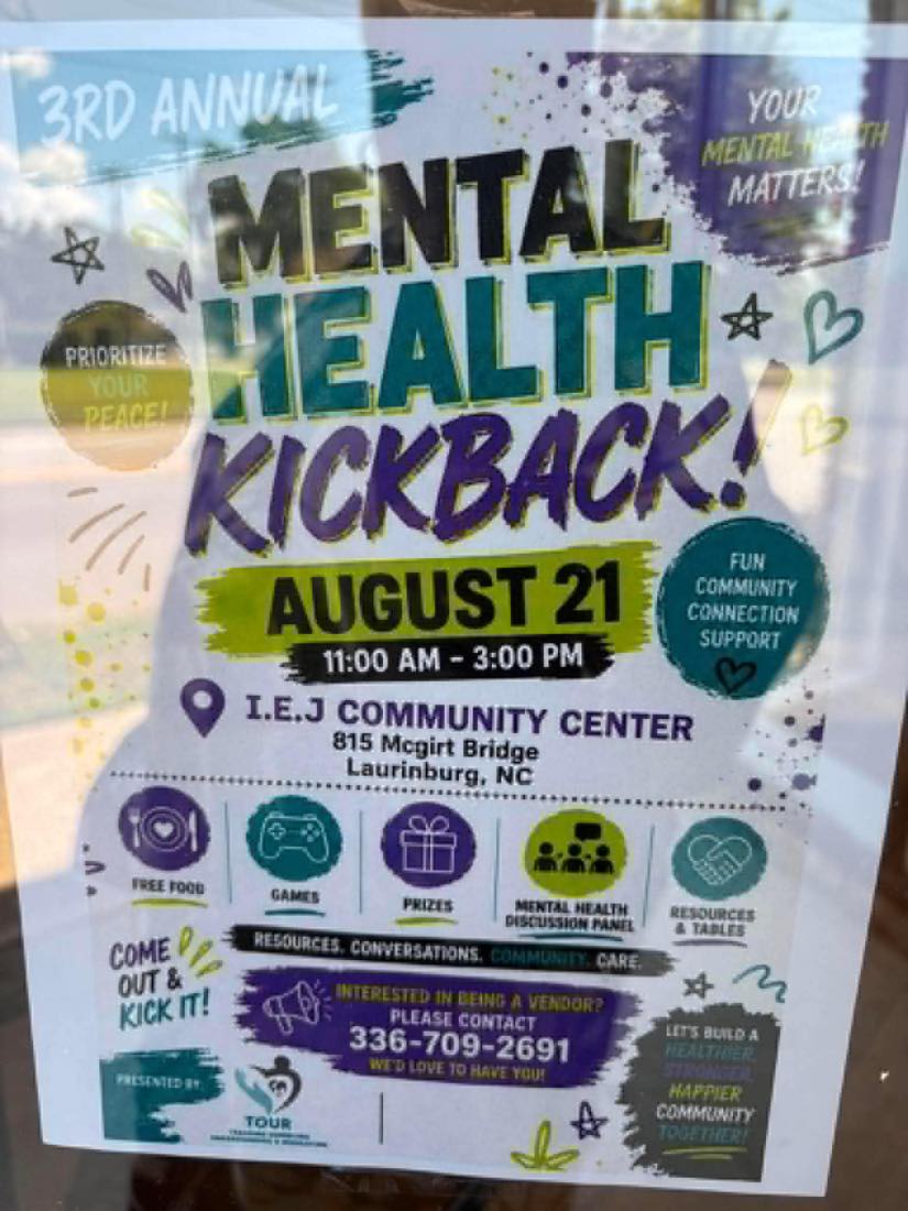 Mental Health Kickback flyer