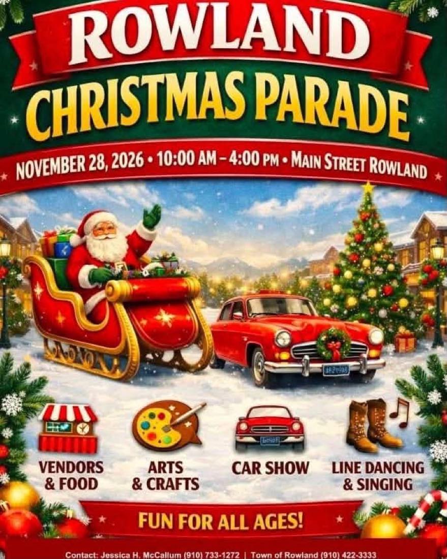 Rowland Christmas Parade flyer