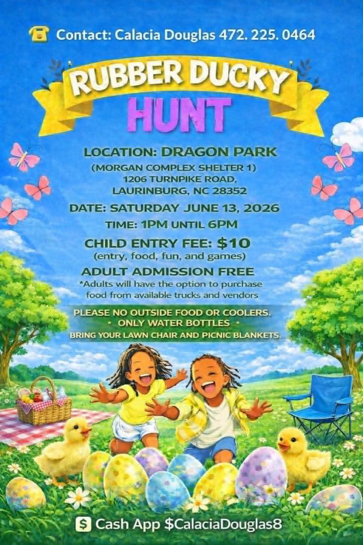 Rubber Ducky Hunt flyer