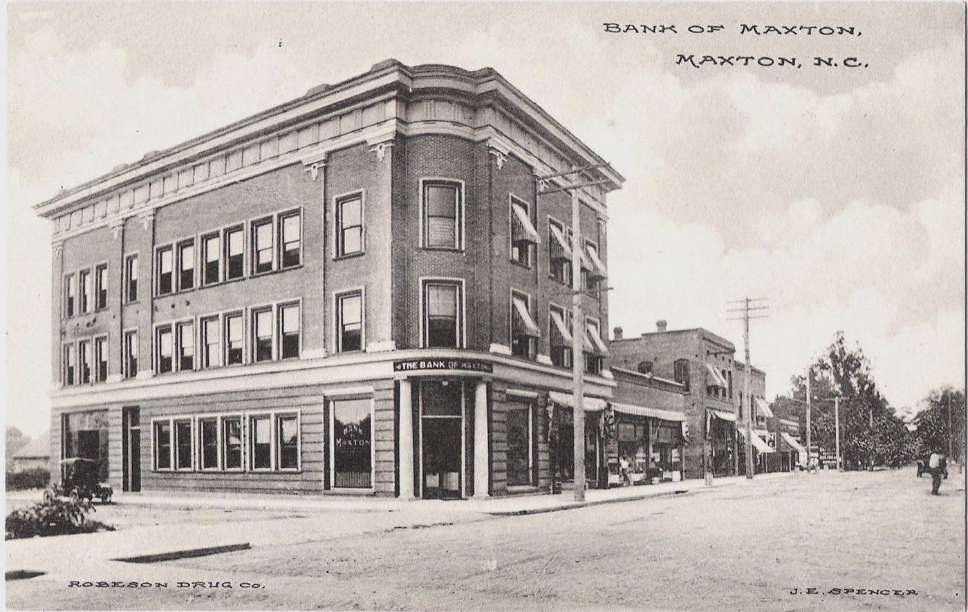 The Bank of Maxton building